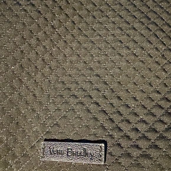 Vera Bradley Hadley On the Go Satchel Black Microfiber EUC - Picture 4 of 7